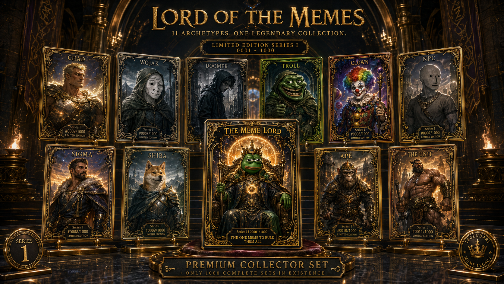 Lord of the Memes series card collection