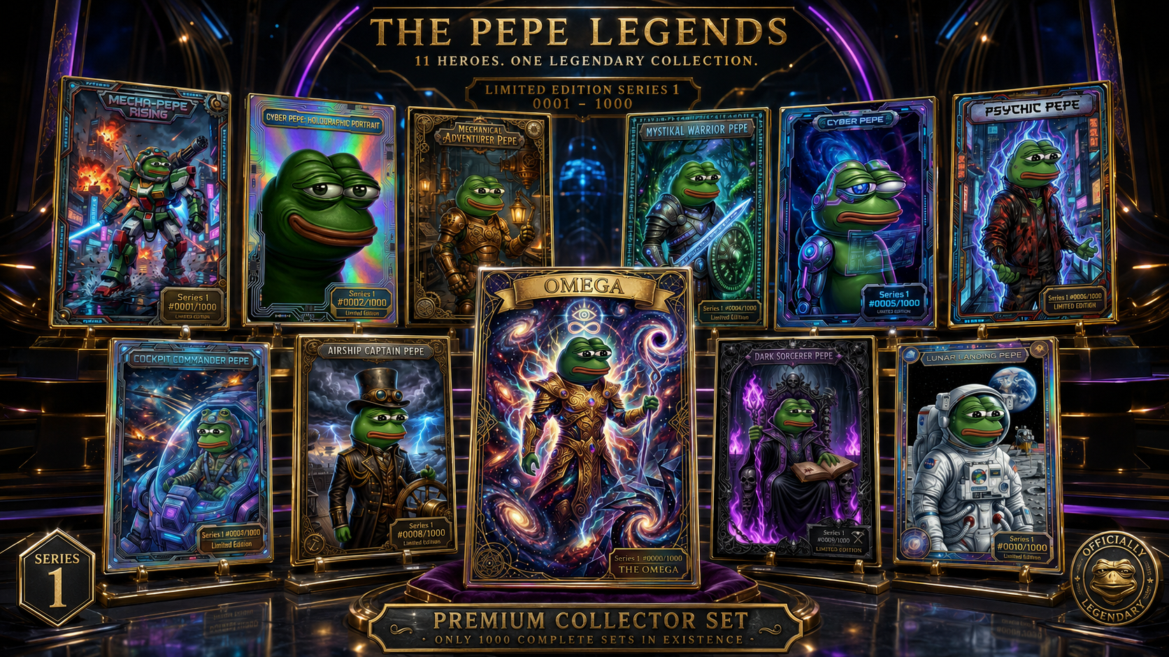The Pepe Legends — 11 Heroes, One Legendary Collection, Series 1 Limited Edition